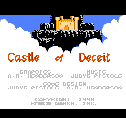 Castle of Deceit (USA) (Unl) Title Screen